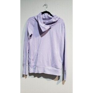 Zella Cool Down Pullover Purple Hooded Sweater Size M